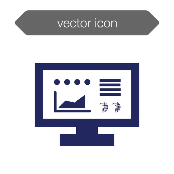 Präsentationstafel-Symbol. Grafik — Stockvektor