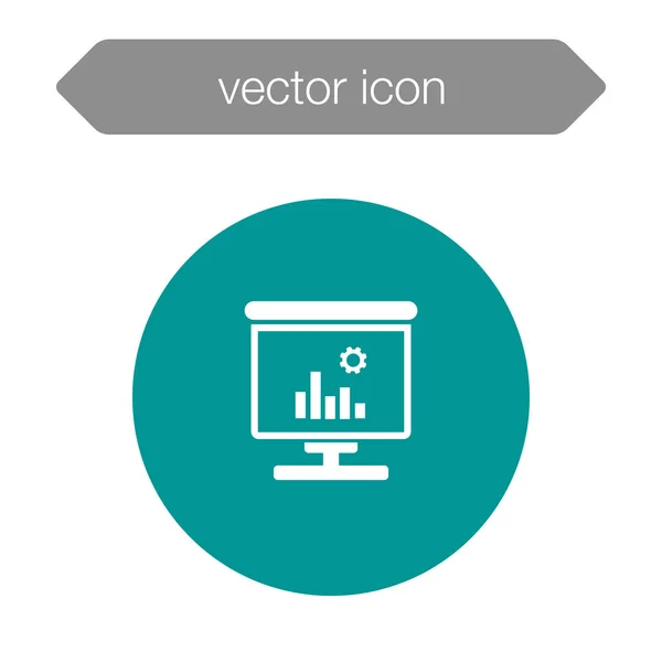 Значок доски презентации — стоковый вектор