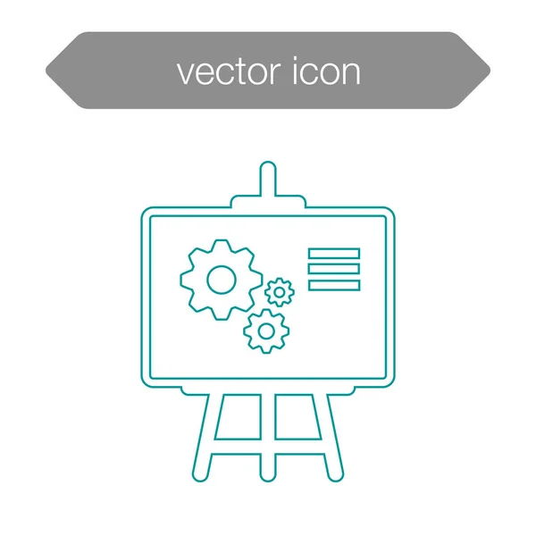 Pictograma tablei de prezentare — Vector de stoc