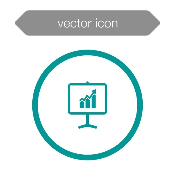 Значок доски презентаций. Chart — стоковый вектор