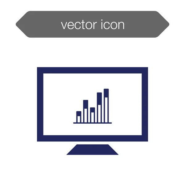 Präsentationstafel-Symbol. Grafik — Stockvektor