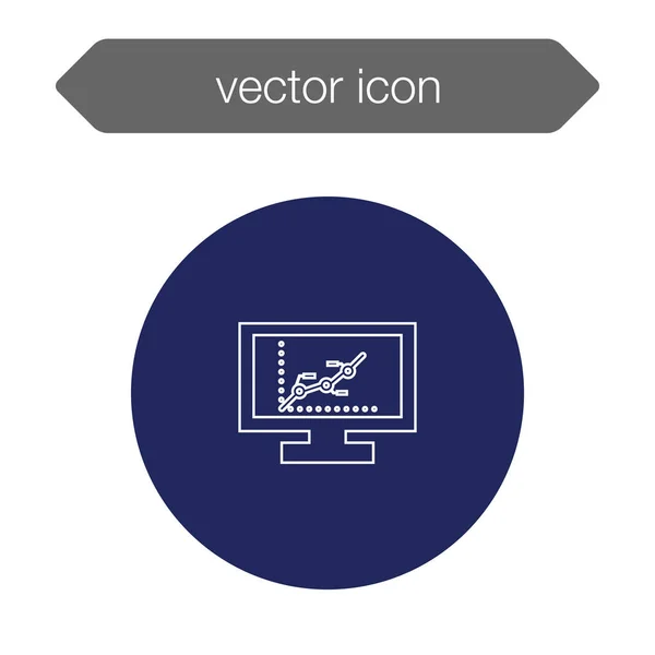 Icono del tablero de presentación. — Vector de stock