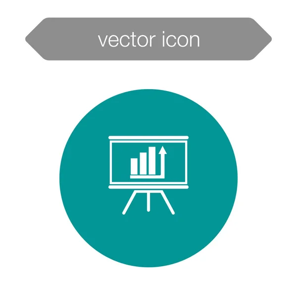 Ikone der Präsentationstafel — Stockvektor