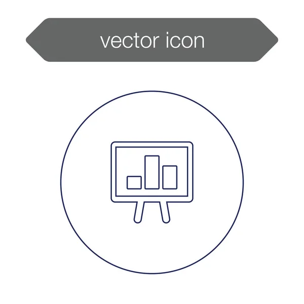 Ikone der Präsentationstafel — Stockvektor