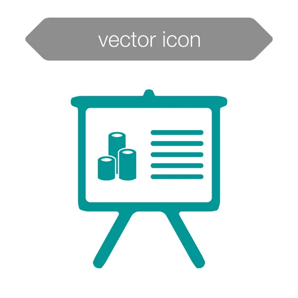Значок доски презентации — стоковый вектор