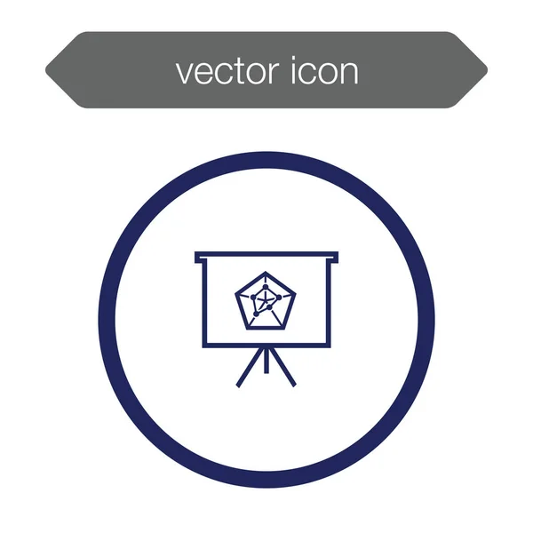 Icono del tablero de presentación — Vector de stock