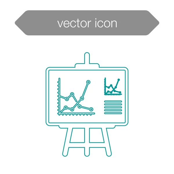 Ikone der Präsentationstafel — Stockvektor