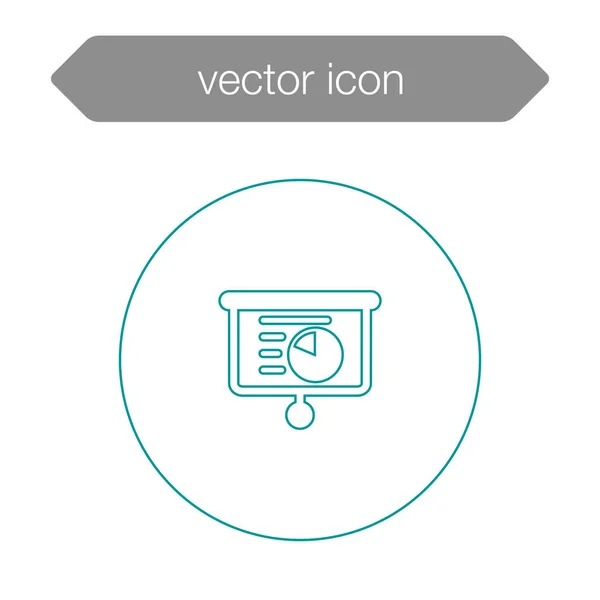 Icono del tablero de presentación — Archivo Imágenes Vectoriales