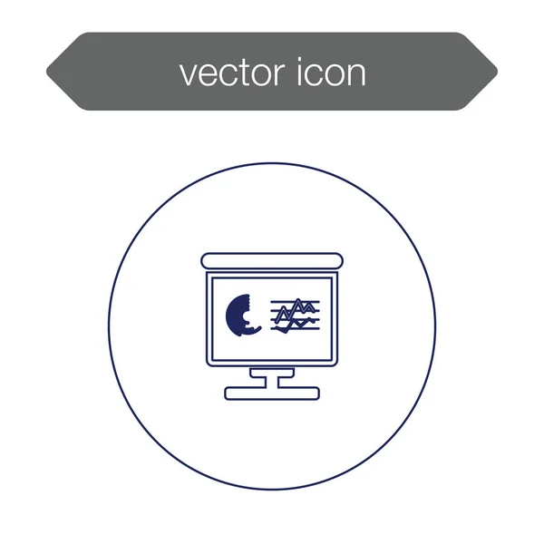 Icono del tablero de presentación — Vector de stock