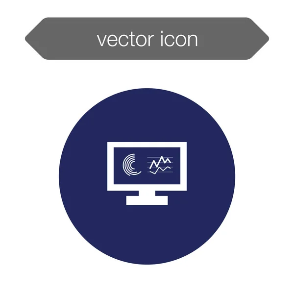 Presentation board icon — Stock Vector