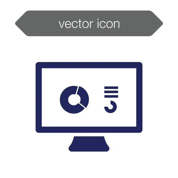 Значок доски презентаций. Chart — стоковый вектор