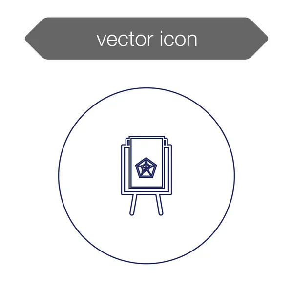 Ikone der Präsentationstafel — Stockvektor