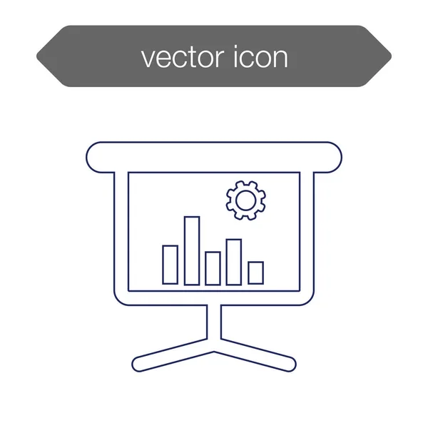 Icono del tablero de presentación — Vector de stock