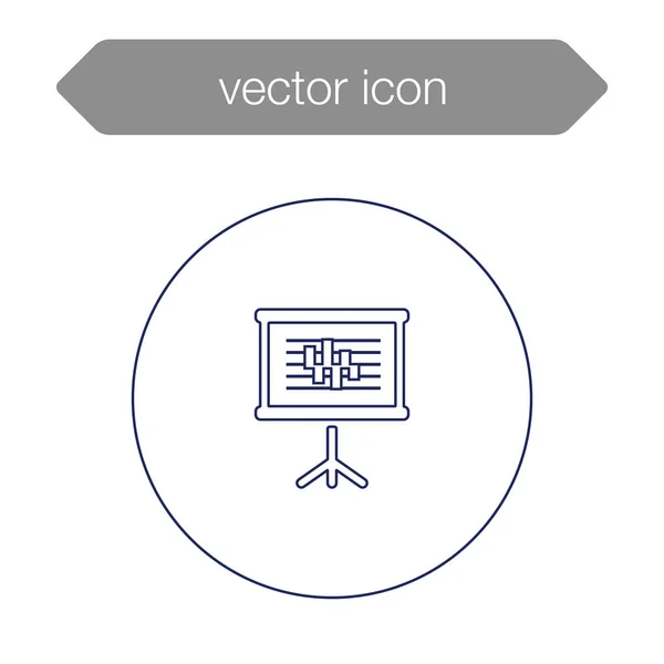 Ícone da placa de apresentação — Vetor de Stock