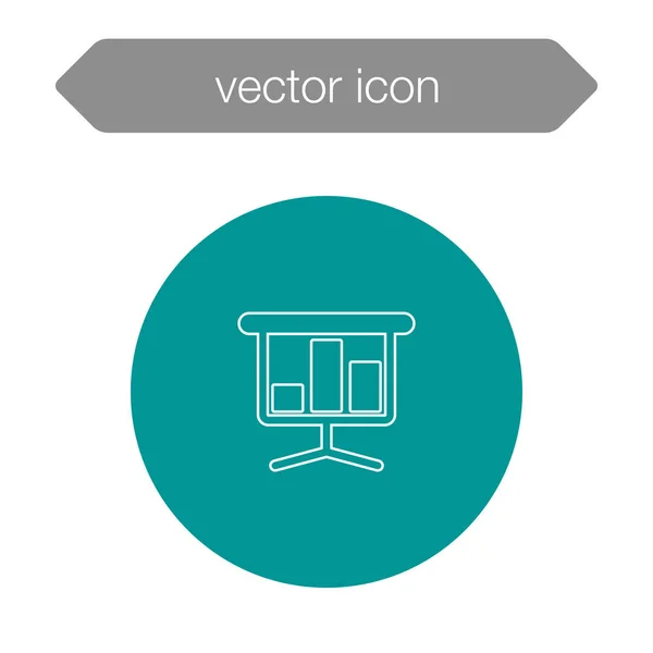 Icono del tablero de presentación — Vector de stock