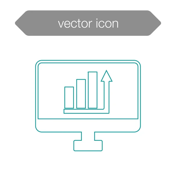 Ícone da placa de apresentação — Vetor de Stock