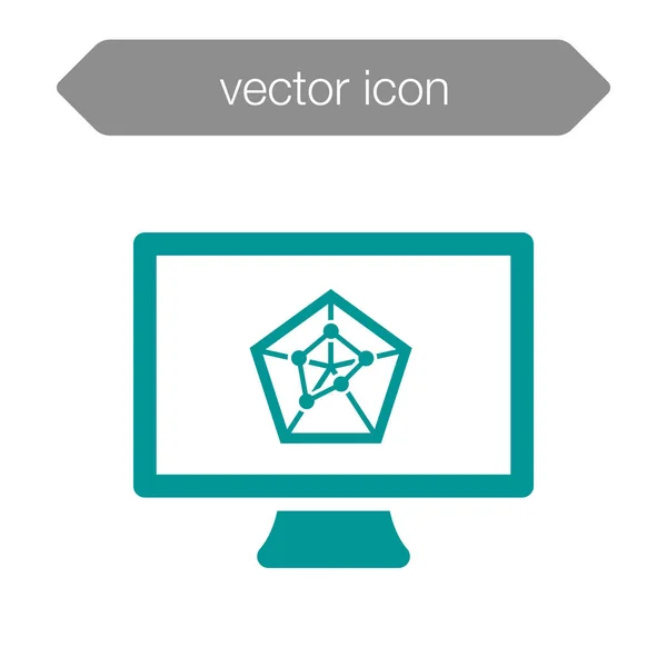 Icono del tablero de presentación. Gráfico — Vector de stock