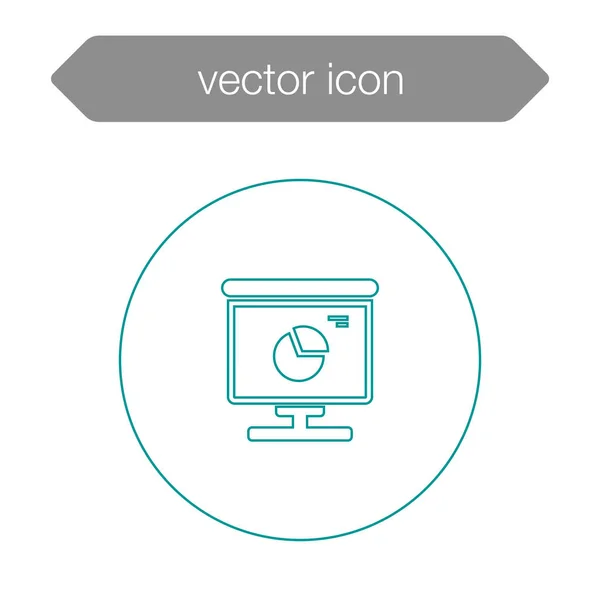 Icono del tablero de presentación — Vector de stock