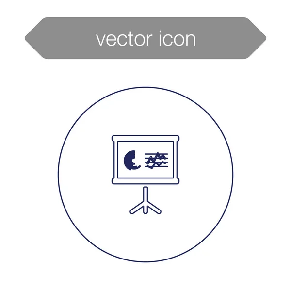 Icono del tablero de presentación — Vector de stock