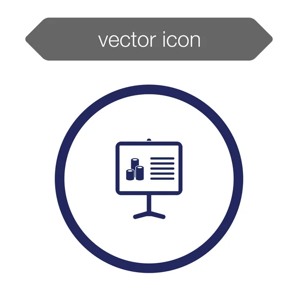 Ikone der Präsentationstafel — Stockvektor