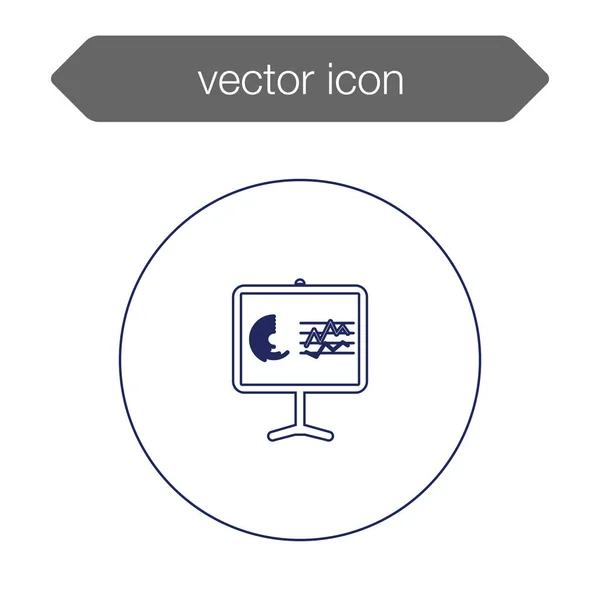 Icono del tablero de presentación — Vector de stock