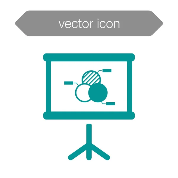 Icono del tablero de presentación. — Vector de stock