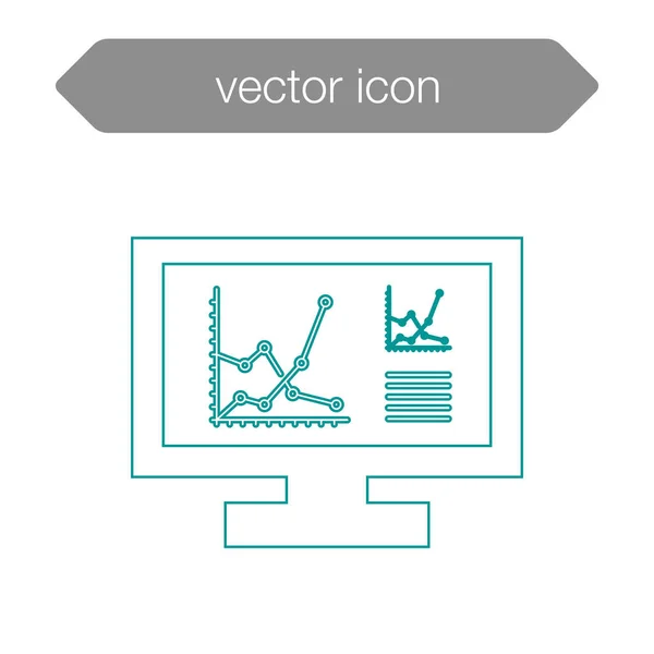 Ikone der Präsentationstafel — Stockvektor