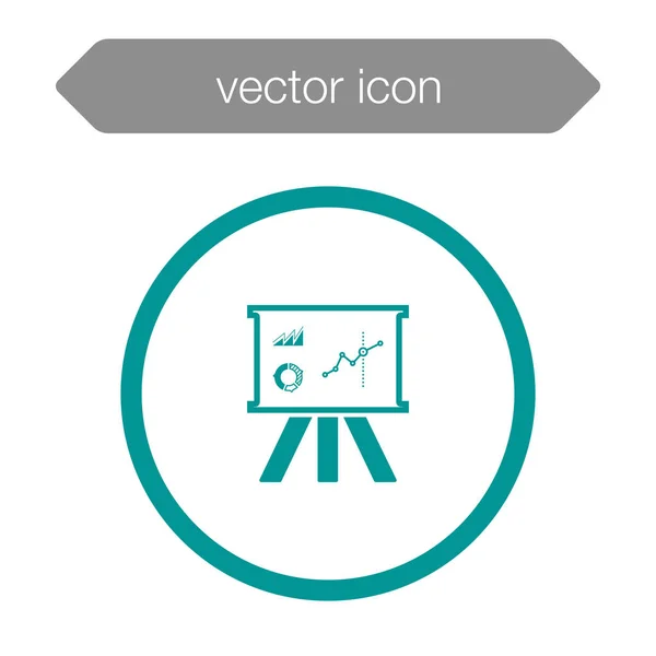 Icono del tablero de presentación — Vector de stock