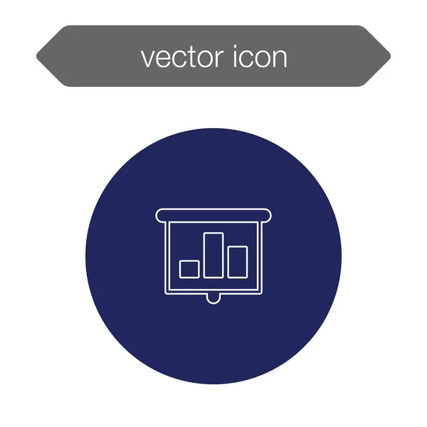 Icono del tablero de presentación — Vector de stock