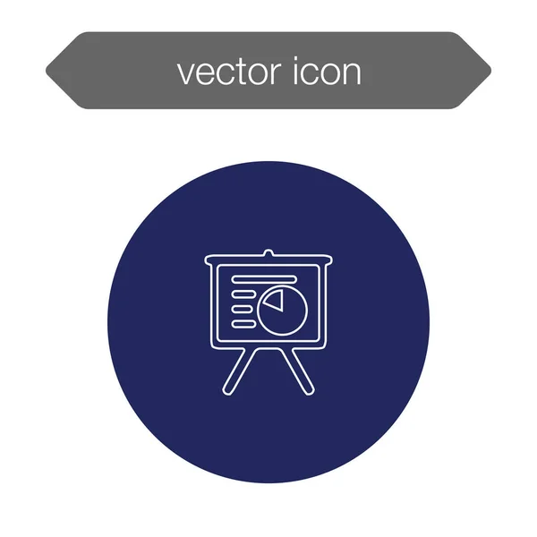 Icono del tablero de presentación. — Vector de stock