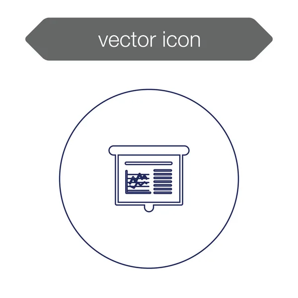 Ikone der Präsentationstafel — Stockvektor