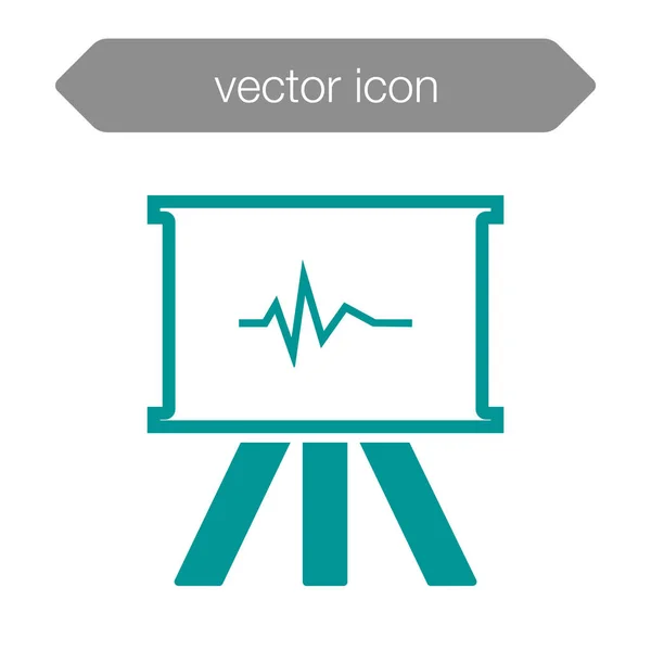 Presentation board icon. — Stock Vector