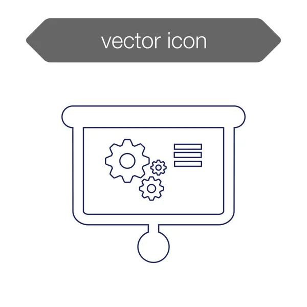Icône de tableau de présentation — Image vectorielle