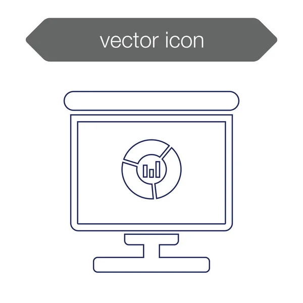Ikone der Präsentationstafel — Stockvektor