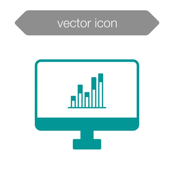 Präsentationstafel-Symbol. Grafik — Stockvektor