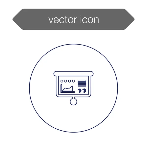 Icono del tablero de presentación — Archivo Imágenes Vectoriales