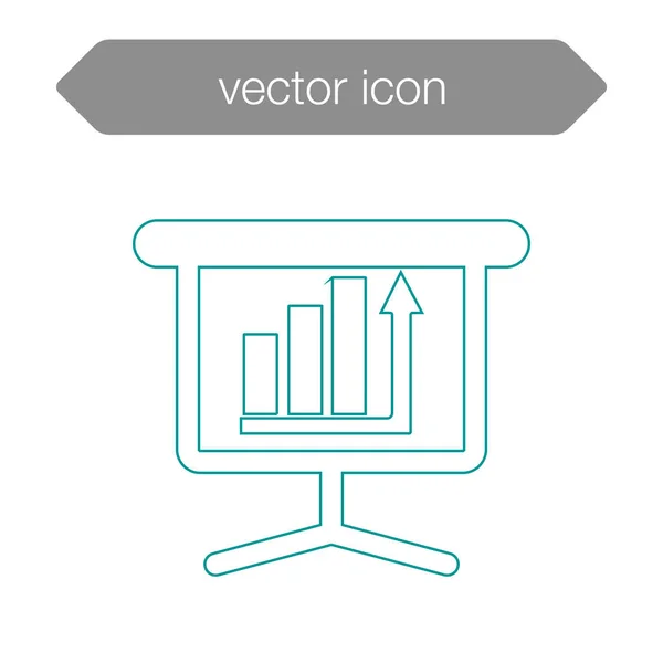 Ikone der Präsentationstafel — Stockvektor