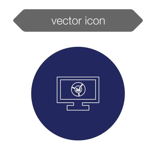 Icono del tablero de presentación. — Vector de stock