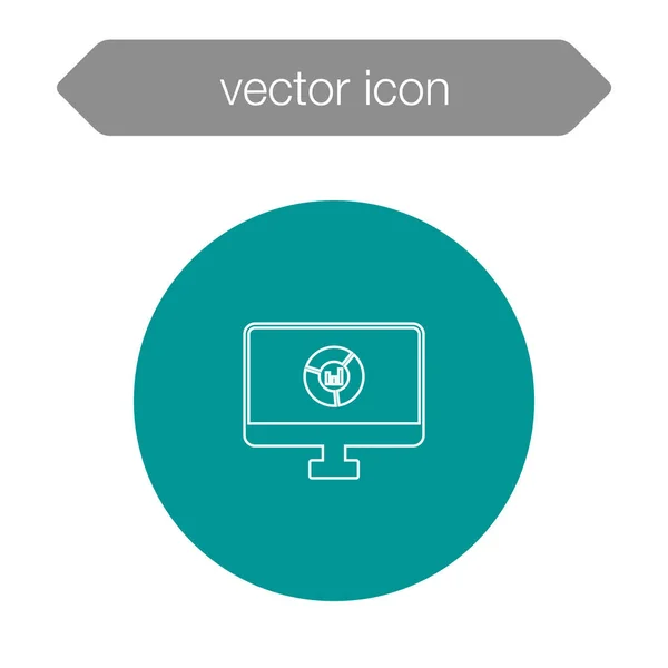 Icono del tablero de presentación — Vector de stock