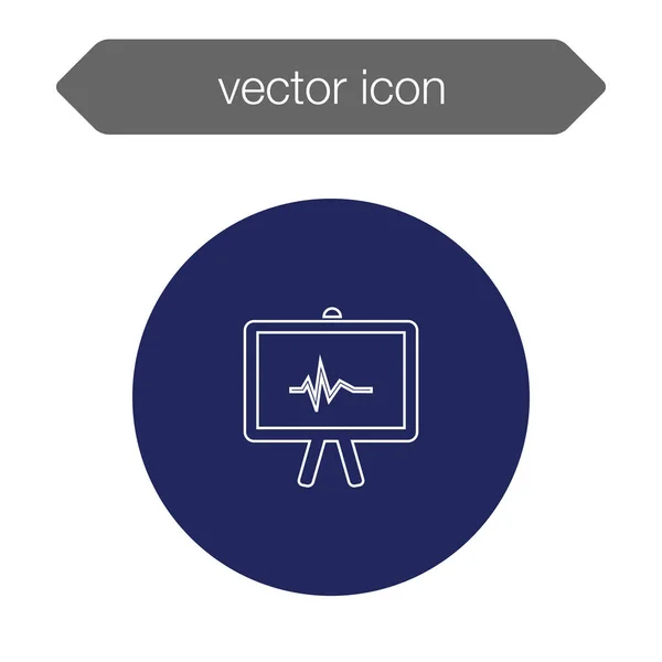 Presentation board icon. — Stock Vector