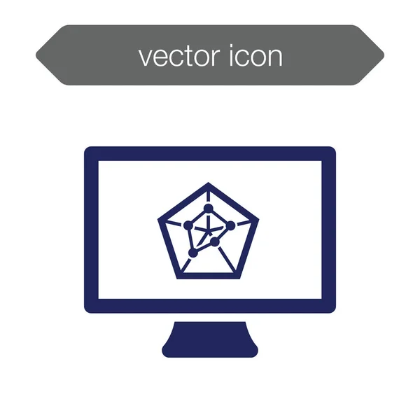 Icono del tablero de presentación. Gráfico — Vector de stock