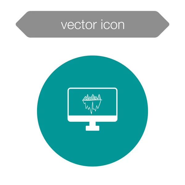 Presentation board icon — Stock Vector