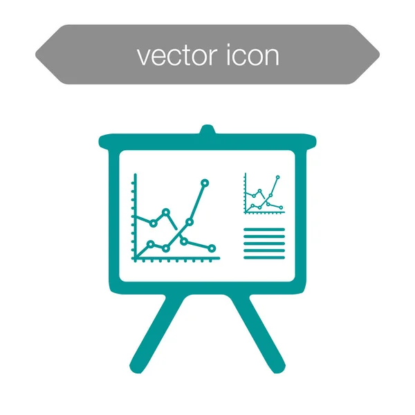 Ícone da placa de apresentação — Vetor de Stock