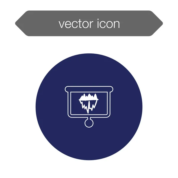 Icono del tablero de presentación. — Vector de stock