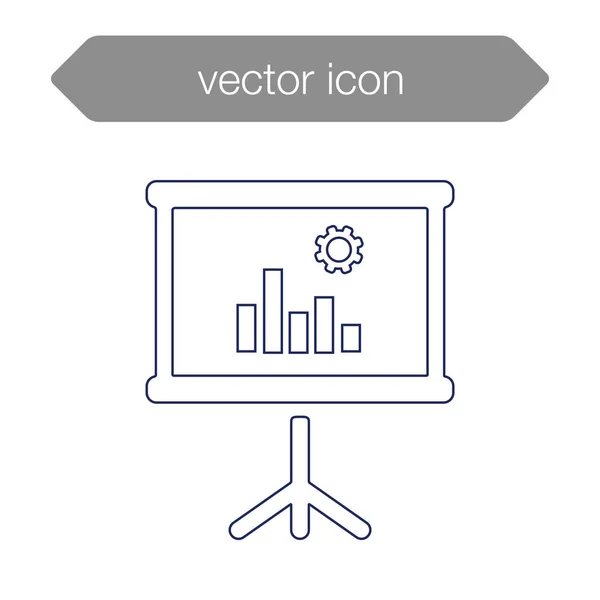 Icono del tablero de presentación — Archivo Imágenes Vectoriales