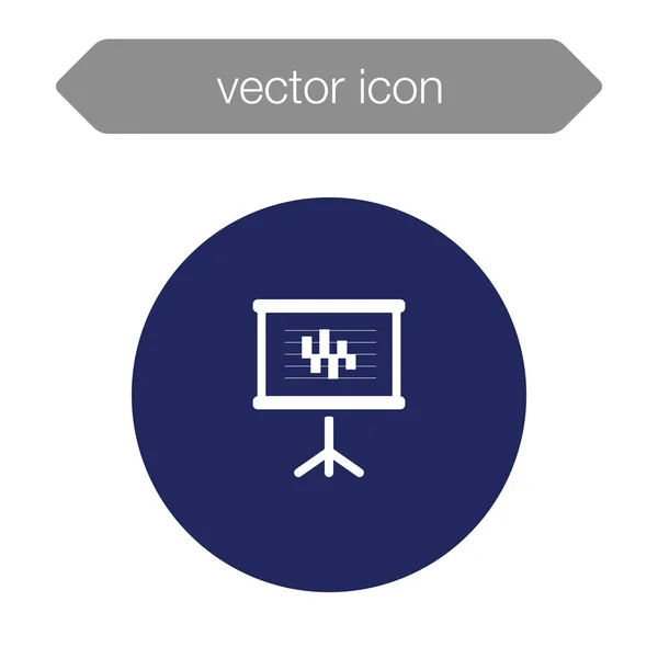 Ikone der Präsentationstafel — Stockvektor