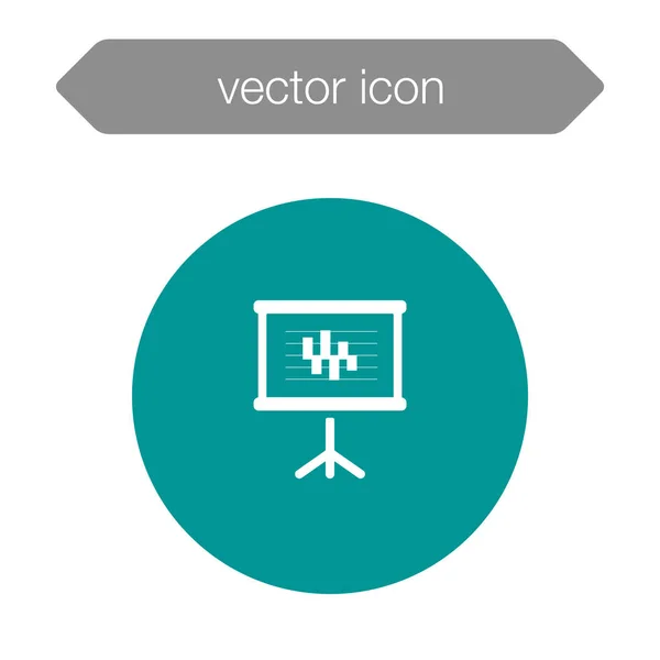 Ikone der Präsentationstafel — Stockvektor
