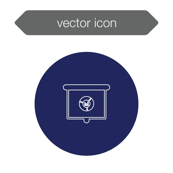 Icono del tablero de presentación — Vector de stock