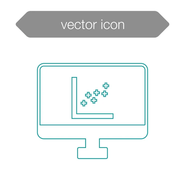 Icono del tablero de presentación — Vector de stock