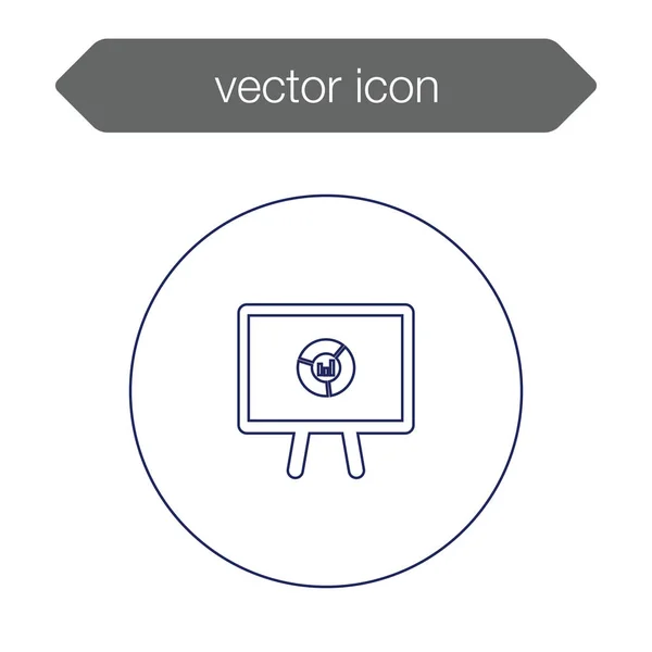 Значок доски презентации — стоковый вектор